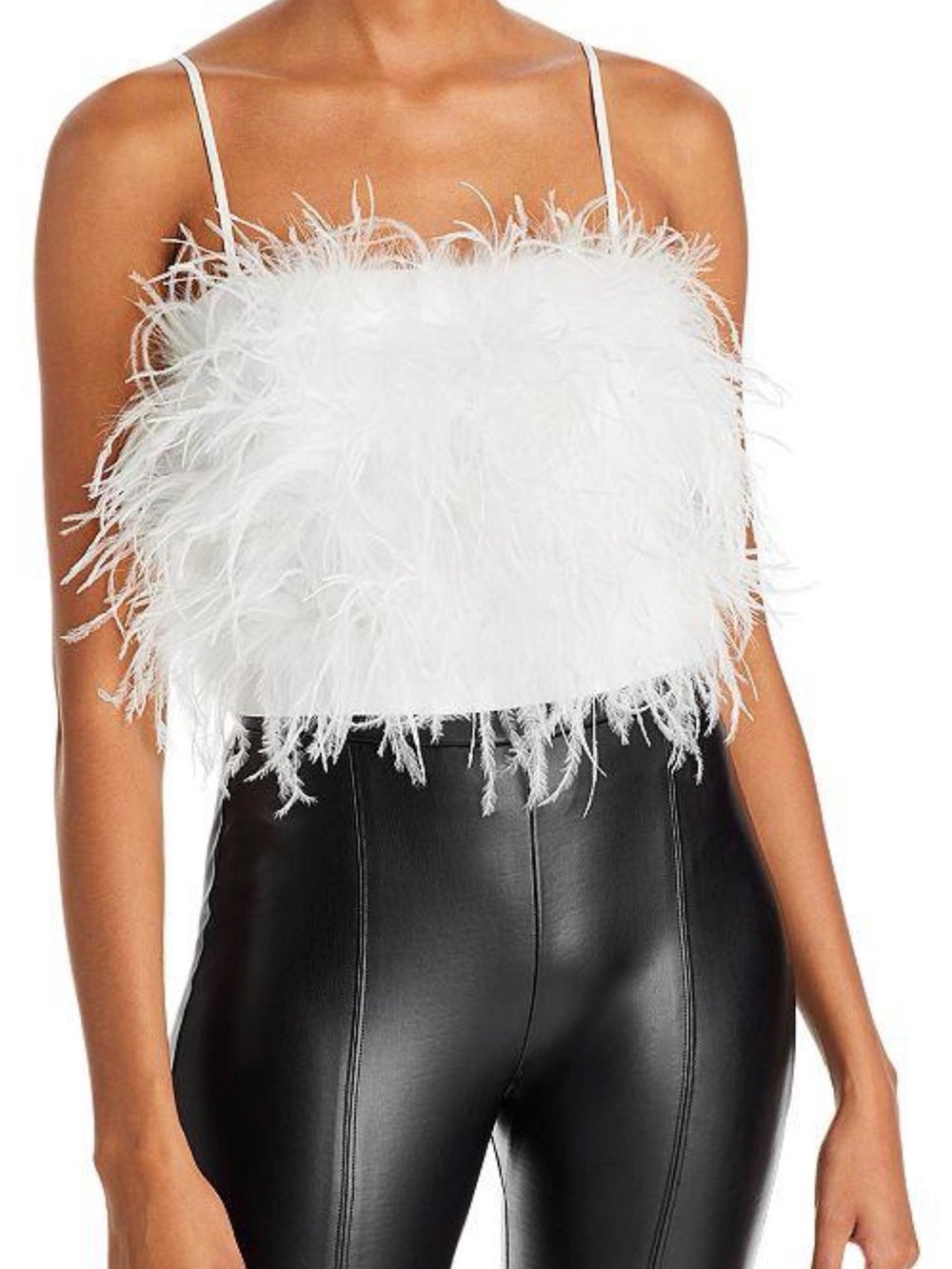 LucyParis Milly White Feather Top